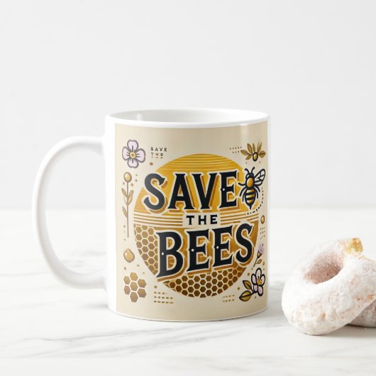 Mug Sauver Les Abeilles (Avec donut)
