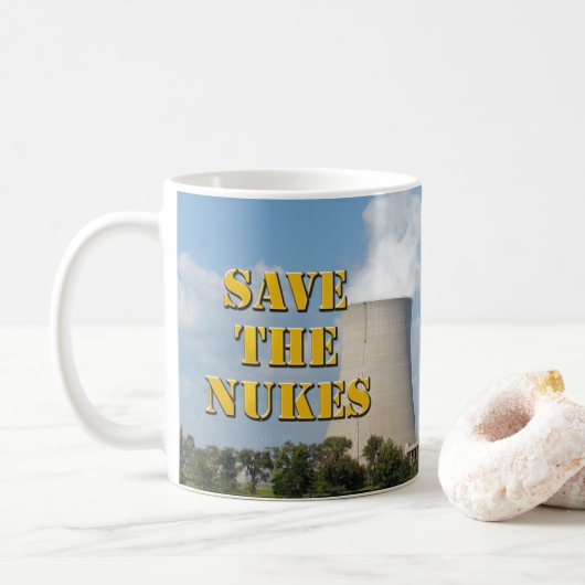 Mug Sauver les centrales nucléaires (Avec donut)