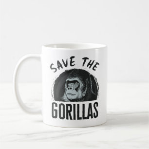 Mug Sauver les Gorilles Gorille En voie de disparition