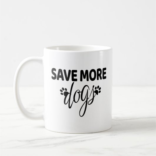 Mug Sauver plus de chiens (Gauche)