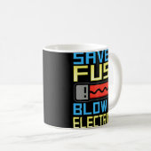 Mug Sauver Un Fuse Feu Un Électricien (Devant droit)