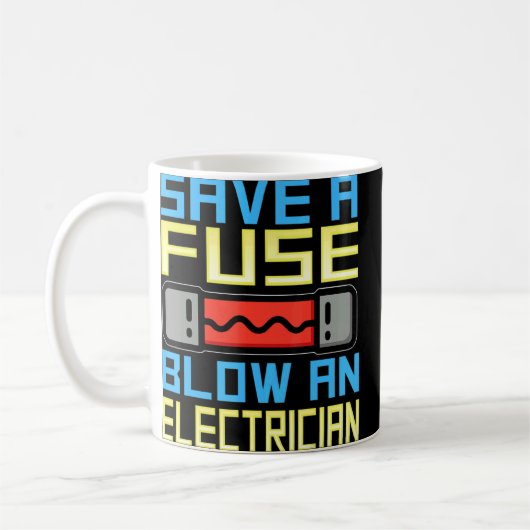Mug Sauver Un Fuse Feu Un Électricien (Gauche)