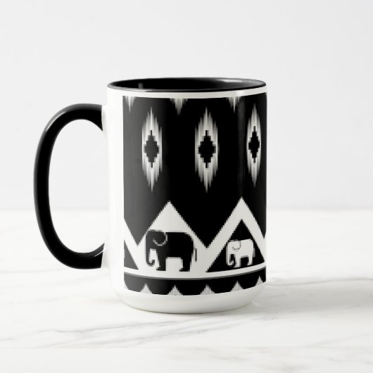 Mug Sauvez la boue combinée des éléphants (Gauche)