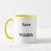 Mug Sauvez la faune (Gauche)