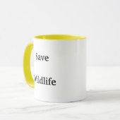 Mug Sauvez la faune (Devant gauche)