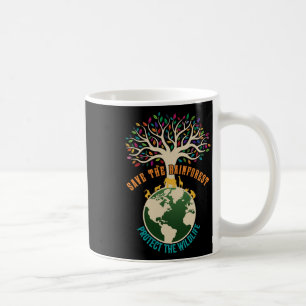 Mug Sauvez La Forêt-Rainforest Protégez La Faune Vinta
