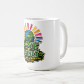 🌍☕ Mug « Sauvez la Planète » 🌱 (Devant droit)