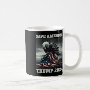 Mug Sauvez l'Amérique triste aigle américain Drapeau j