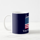 Mug Sauvez l'Amérique !/Vote REPUBLICAN+U.S. (Gauche)