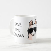 Mug Sauvez le drame pour votre lama (Devant gauche)