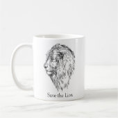 Mug Sauvez le lion (Gauche)