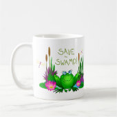 Mug Sauvez le marais crispé la grenouille (Gauche)