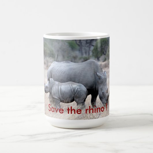 Mug Sauvez le rhinocéros ! (Centre)