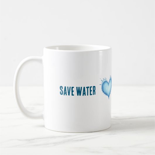Mug Sauvez l'eau De l'environnement de conservation Ty (Gauche)