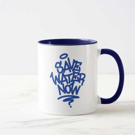 Mug Sauvez l'eau maintenant (Droite)