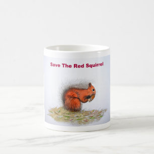 Mug Sauvez l'écureuil rouge