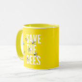 Mug Sauvez les abeilles (Devant gauche)