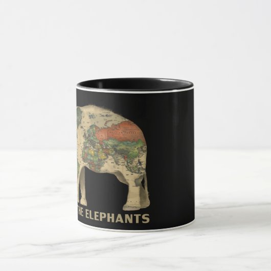 Mug Sauvez les éléphants (Centre)
