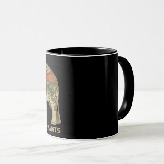 Mug Sauvez les éléphants (Devant droit)