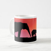 Mug Sauvez les éléphants africains (Devant gauche)