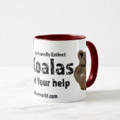 Mug Sauvez les Koalas (Devant droit)