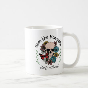 Mug Sauvez les Monarques Plante Milkweed Papillon Crân