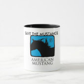 Mug Sauvez les mustangs (Centre)