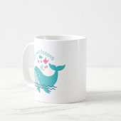 Mug Sauvez les océans, mignonne baleine (Devant gauche)