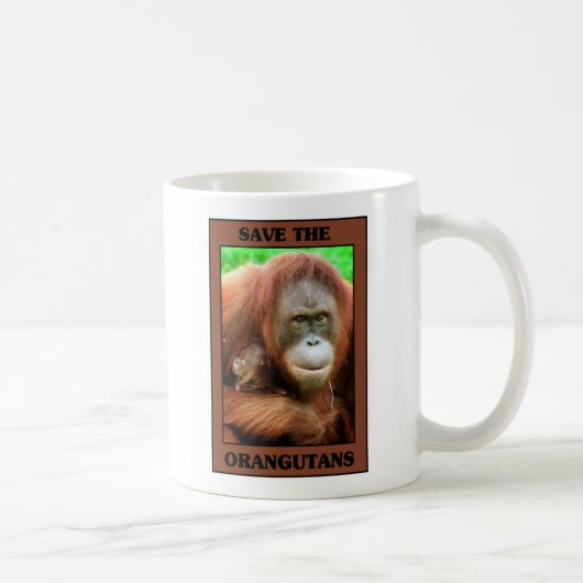 Mug Sauvez les orangs-outans (Droite)