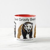 Mug Sauvez les ours GRIZZLY - Animaux en danger - Faun (Centre)