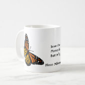 Mug Sauvez les papillons Monarch - Plante Milkweed! Mu (Devant gauche)