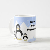 Mug Sauvez les pingouins (Devant gauche)