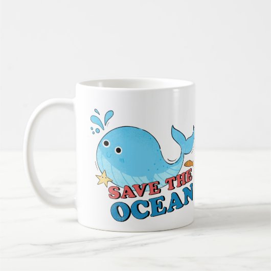 Mug Sauvez l'océan (Gauche)