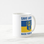 Mug Sauvez l'Ukraine pour faire entendre vos voix (Devant droit)