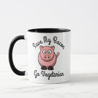 Mug Sauvez mon Bacon Go végétarien