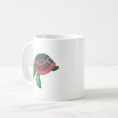 Mug Sauvez nos océans Tortue de mer violette (Devant gauche)