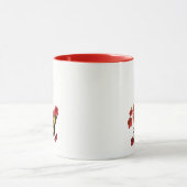 Mug Sauvez Notre Planète Papillon jaune Fleurs rouges  (Centre)