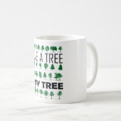 Mug Sauvez un arbre (Devant droit)