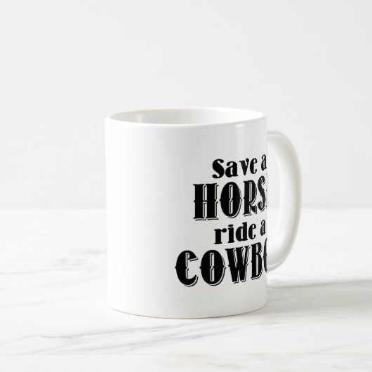 Mug Sauvez Un Cheval (Devant droit)