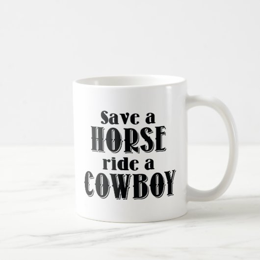 Mug Sauvez Un Cheval (Droite)