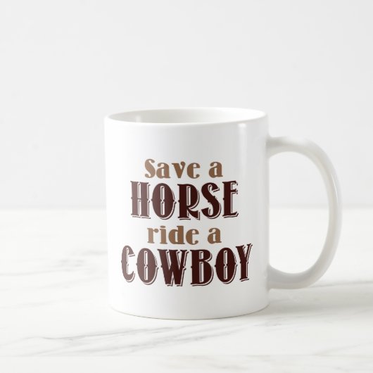 Mug Sauvez Un Cheval (Droite)