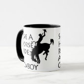 Mug Sauvez un tour de cheval un cowboy (Devant gauche)