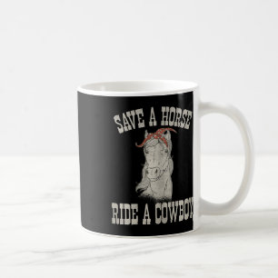 Mug Sauvez Une Balade À Cheval Un Cowboy Drôle Rodeo H
