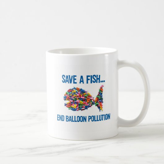 MUG SAUVEZ UNE POLLUTION DE BALLON D'EXTRÉMITÉ DE (Droite)