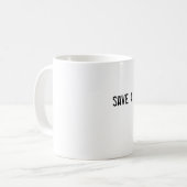 Mug sauvez une vierge me font à la place (Devant gauche)