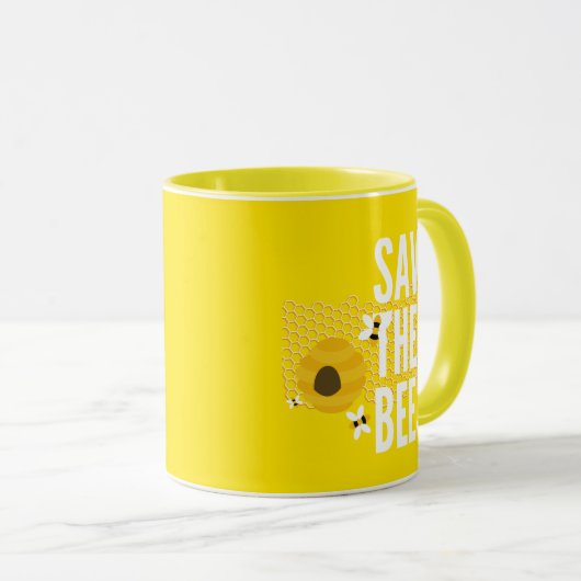 Mug SAve Les abeilles HONEYCOMB HONEYCOMB HONey POT (Devant droit)