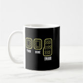 Mug Save Manual Pedal Shift Diagram Car Racing Funny Q (Gauche)