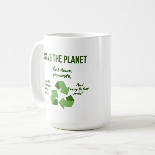 Mug Save, Share, and Recycle (Devant gauche)