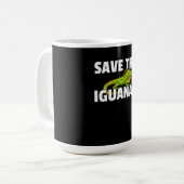 Mug Save The Iguanas Reptile Venin Lizard Hunter (Devant gauche)