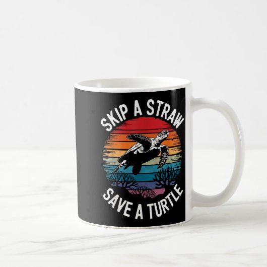 Mug Save Turtles Sea Ocean Turtle Shirt (Droite)
